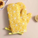 Cotton oven gloves