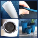 flower-pot-resin-blue-white-material-detail