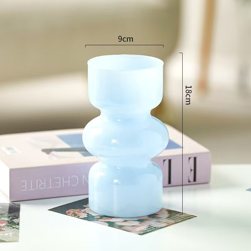 flower-vase-glass-bubble-blue-9x18cm