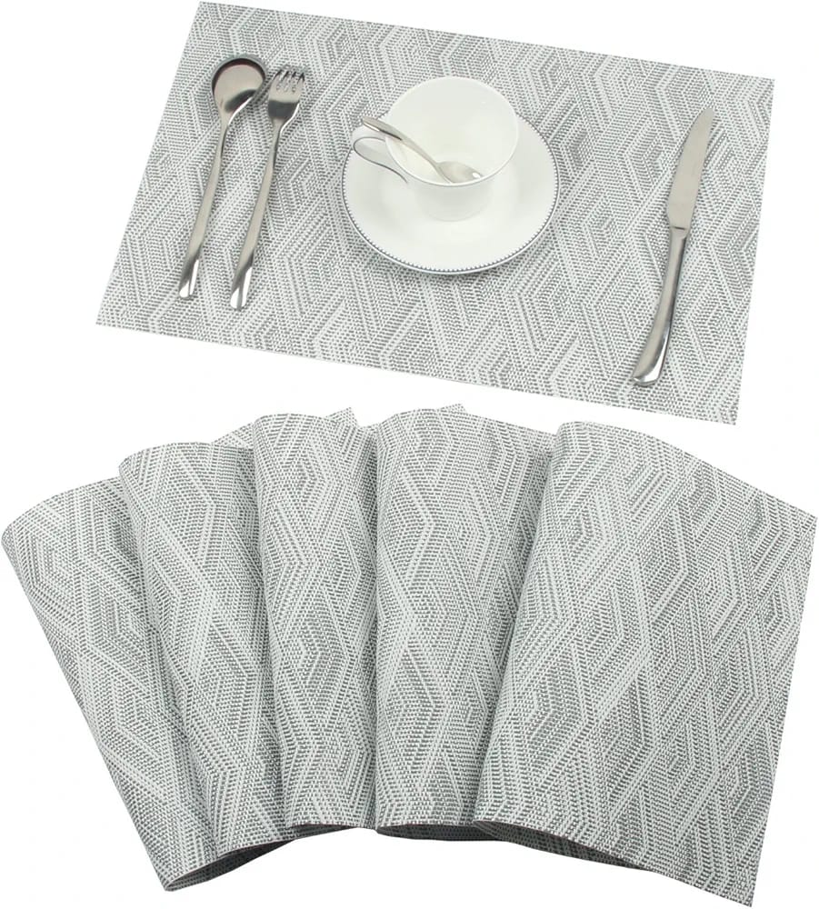table-placemat-pvc-rect-diamond-grey-6pcs-b