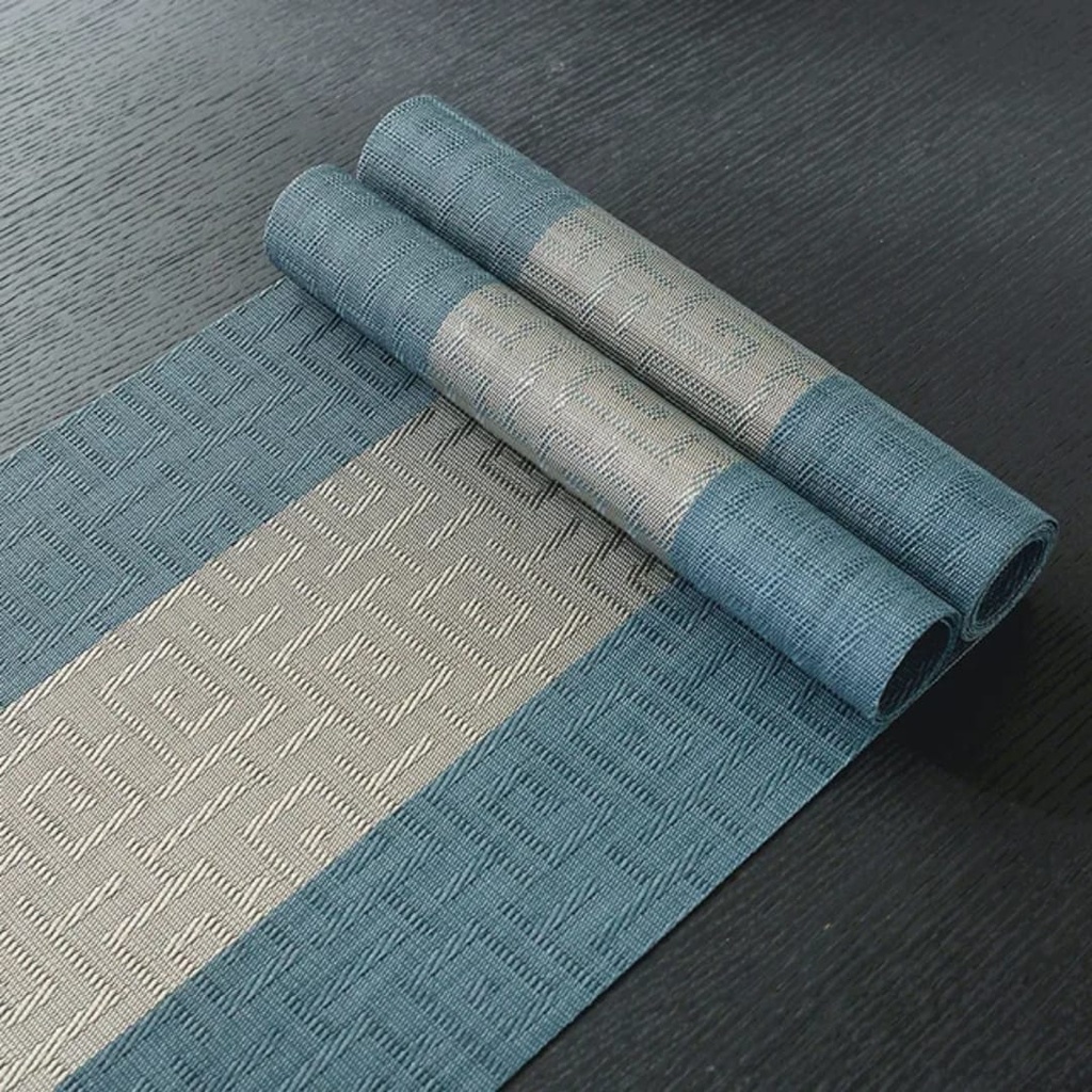 table-placemat-pvc-rect-ginkgo-teal-grey-rolled