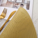 table-placemat-pvc-triangle-hollow-gold
