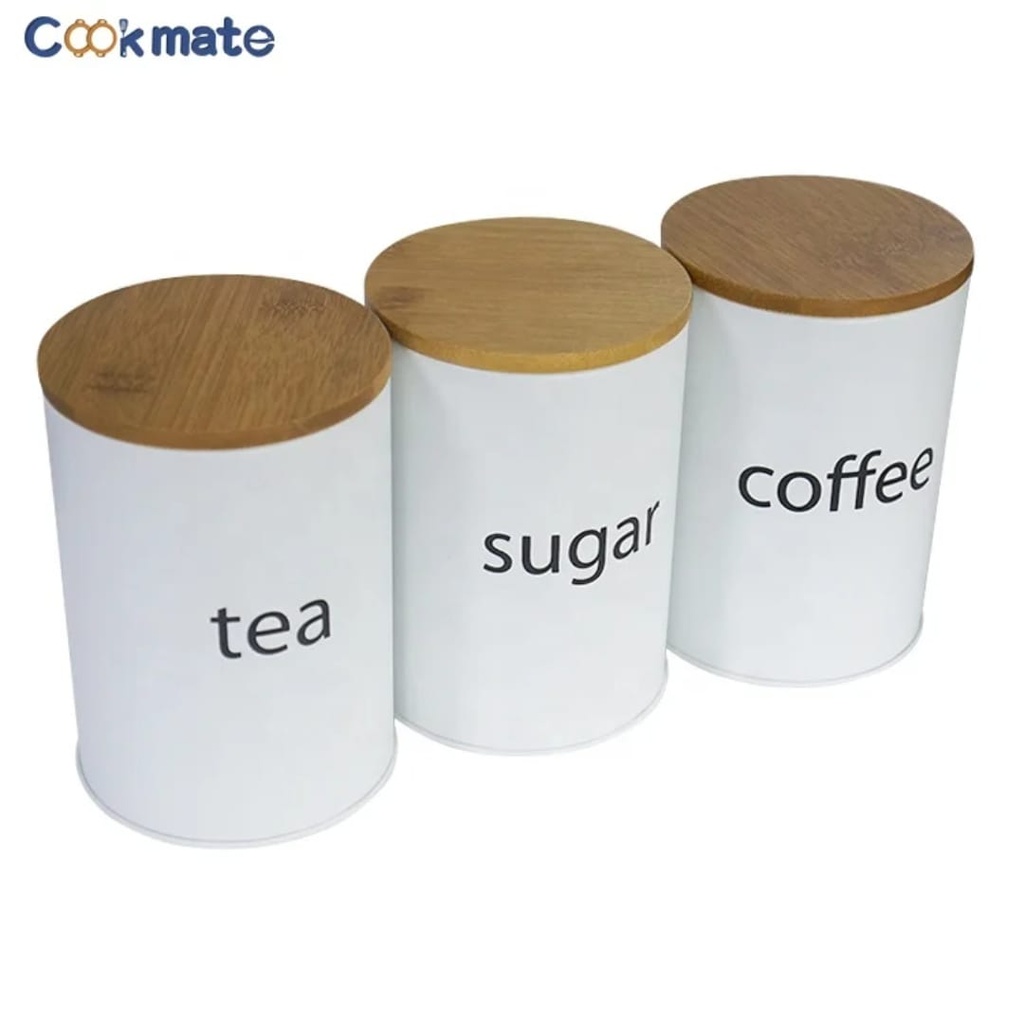 3pcs Tea Sugar Coffee Canister Set 3