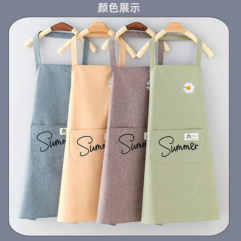 Linen Kitchen Apron Summer 5