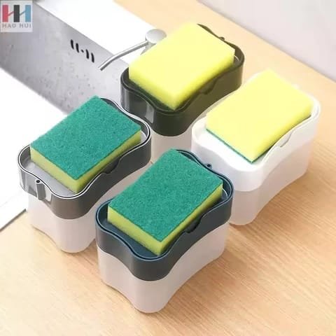 2 in 1 Kitchen Dish Soap Dispenser and Sponge Holder