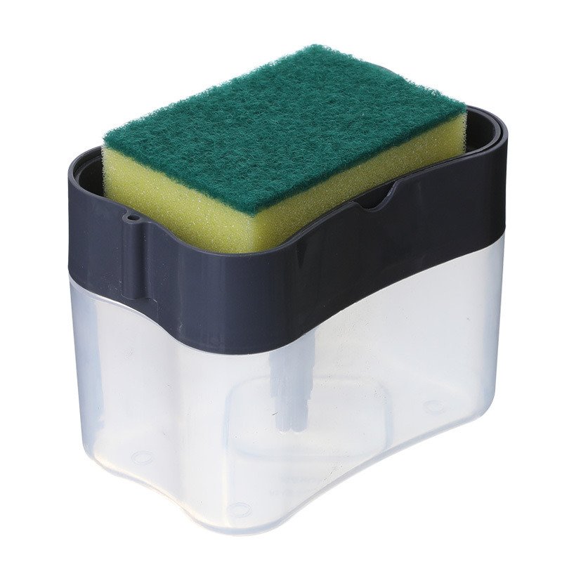 2 in 1 Kitchen Dish Soap Dispenser and Sponge Holder