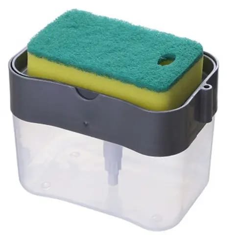 2 in 1 Kitchen Dish Soap Dispenser and Sponge Holder