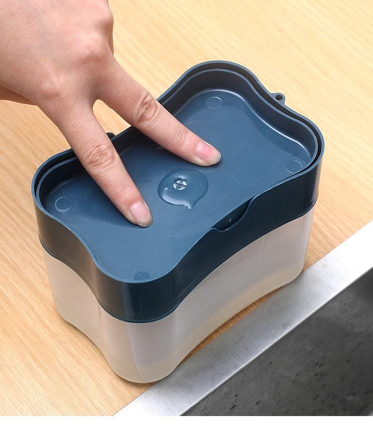 2 in 1 Kitchen Dish Soap Dispenser and Sponge Holder