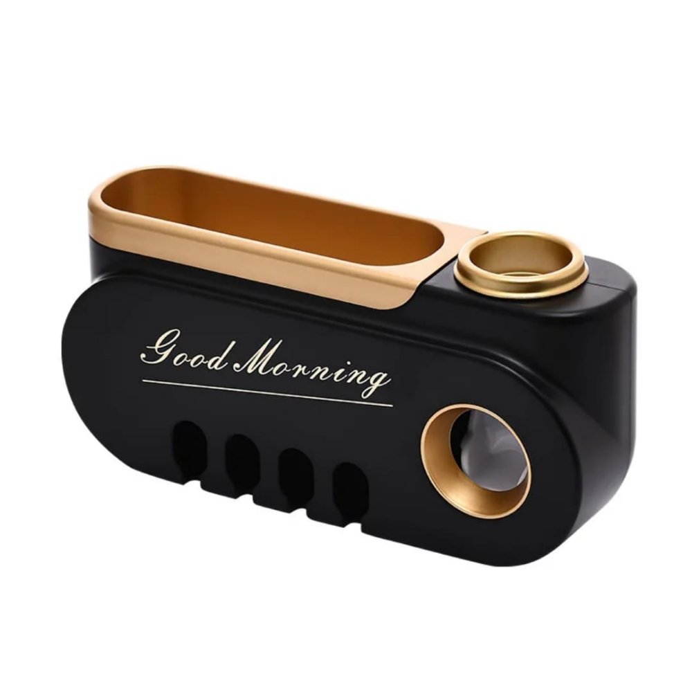 Luxury Toothpaste dispenser and toothbrush holder