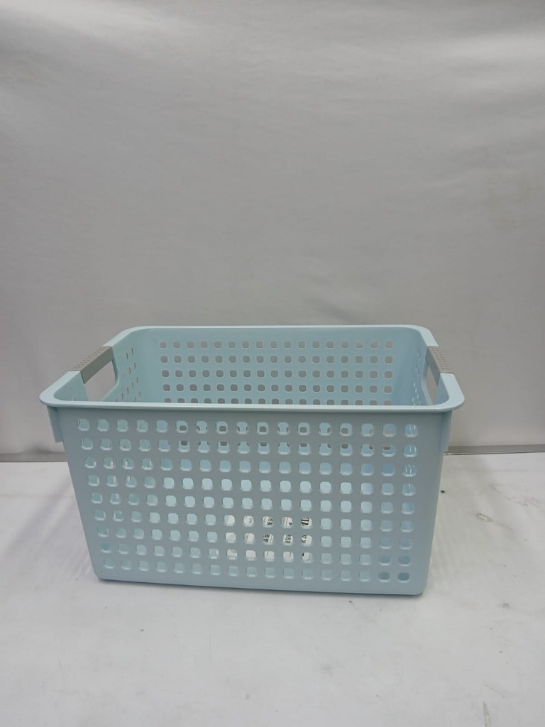 Plastic storage basket organiser