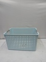 Plastic storage basket organiser