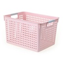 Plastic storage basket organiser