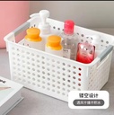 Plastic storage basket organiser