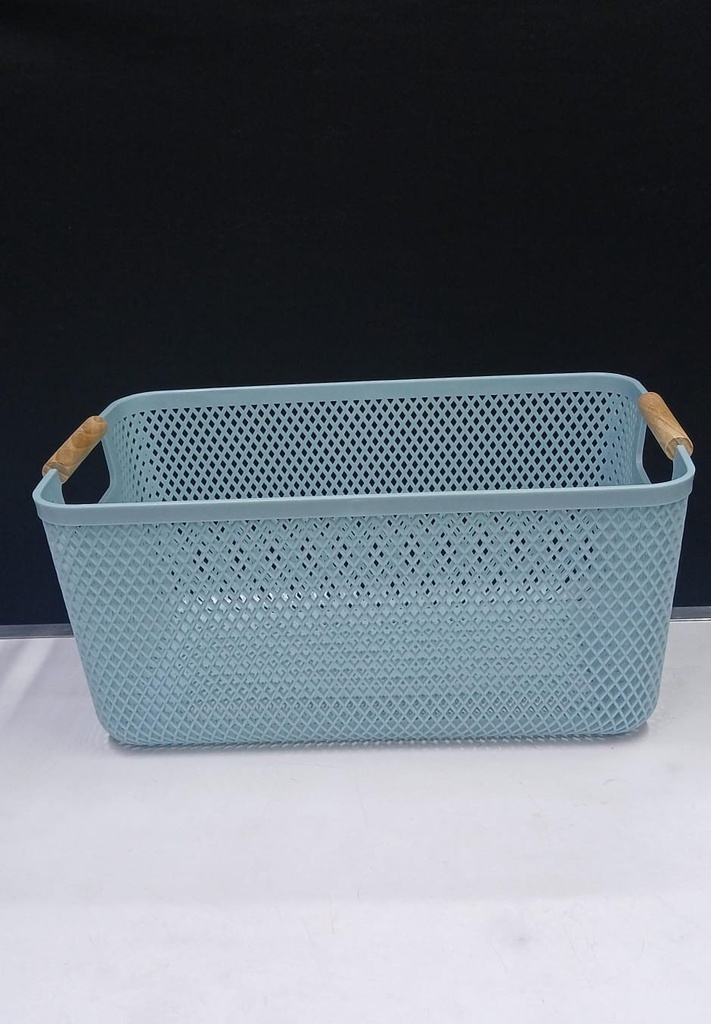 Plastic storage basket organiser