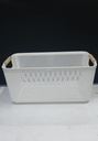 Plastic storage basket organiser