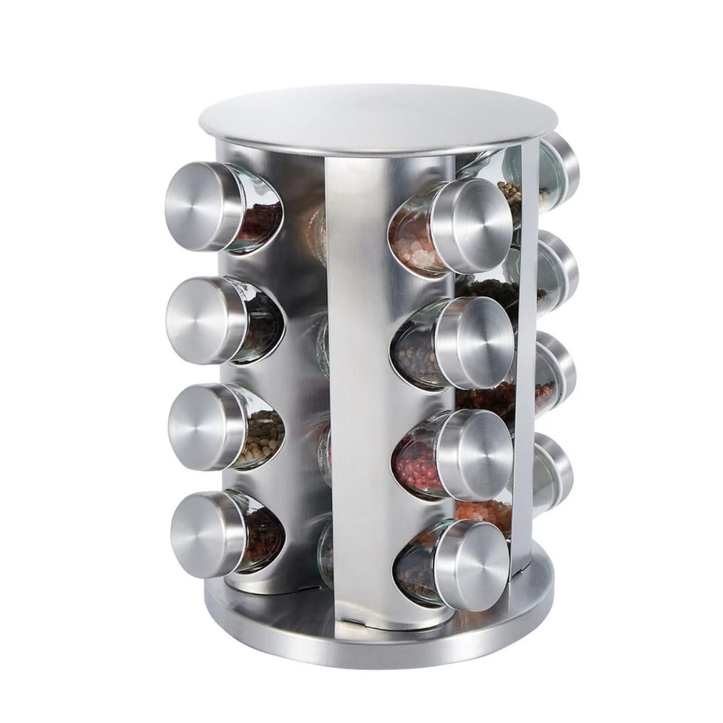 16pcs Rotating Spice Storage Rack