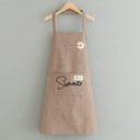 Linen Kitchen Apron Summer