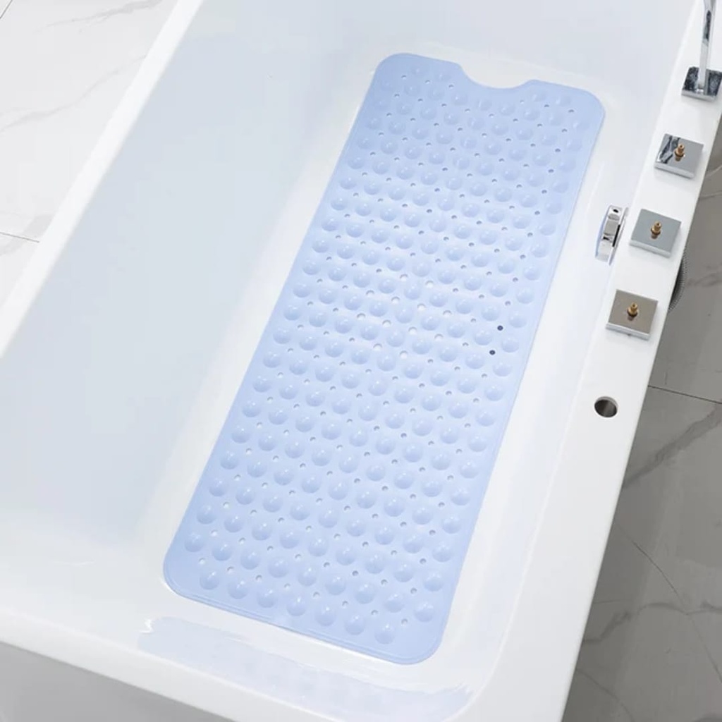 Extra Long Antislip Bathtub Mat (Blue)