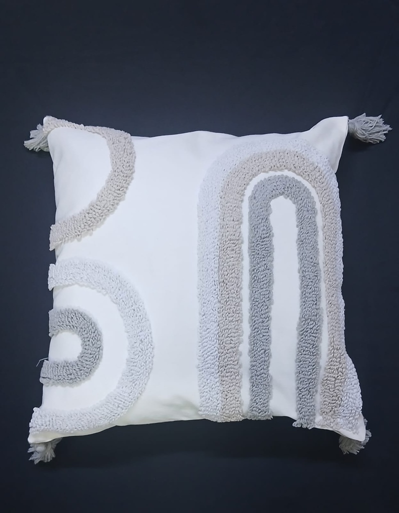 Tufted Cushion Cover (Abstract Arch)