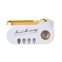 Luxury Toothpaste dispenser and toothbrush holder