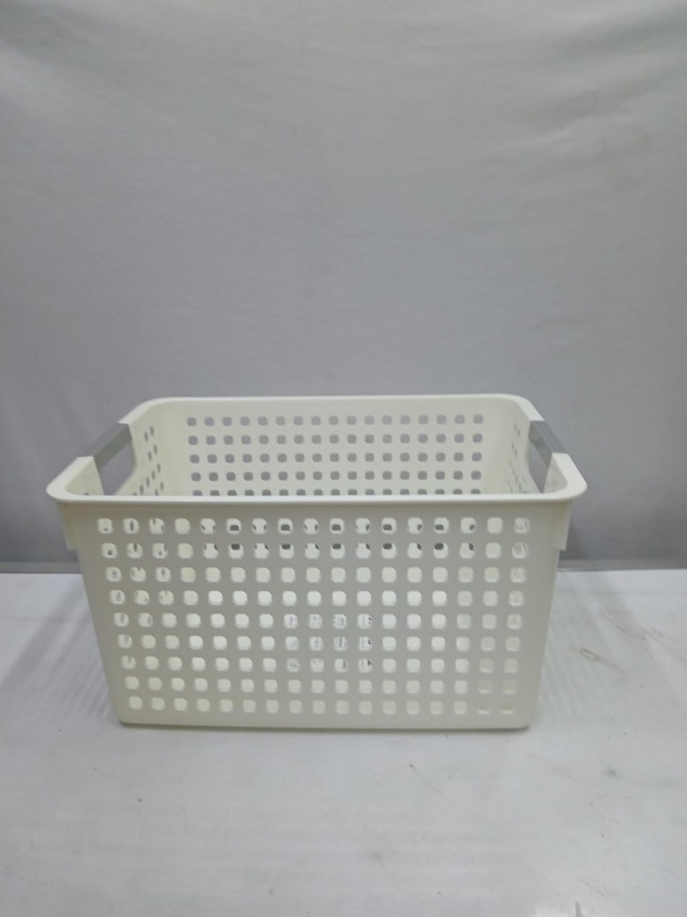 Plastic storage basket organiser